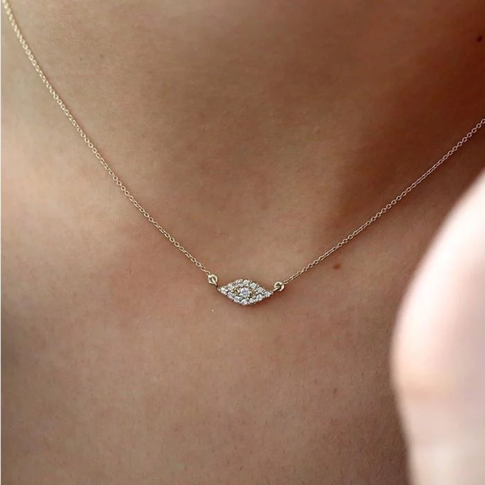 Evil eye Necklace Style- Sterling Silver